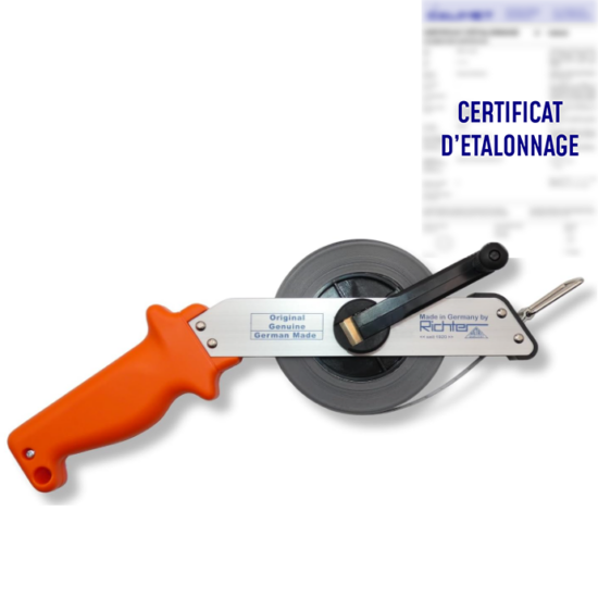 30m tape measure - class II (2) - with calibration certificate